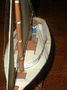 Maqueta 3D recortable y armable del velero Weekender. Manualidades a Raudales.